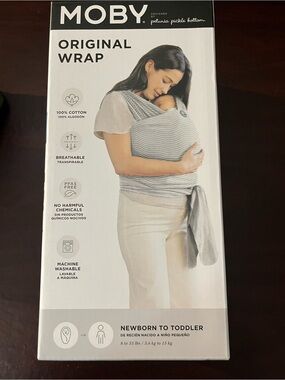 Petunia Pickle Bottom for Moby Striped Nursing Cover - White with Black Stripes